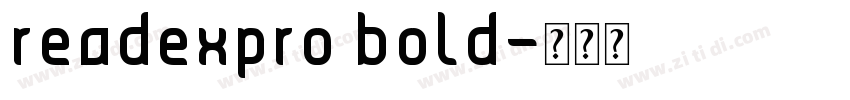 readexpro bold字体转换